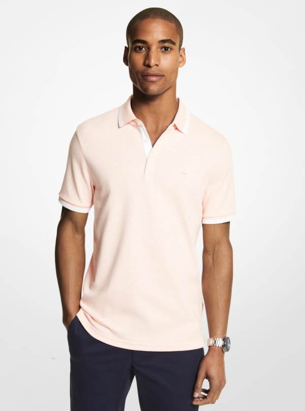 Panske Polokosele Michael Kors Greenwich Cotton Svetlo Ruzove - Oblecenie Michael Kors Nejlevnejsi | GRTJB-1357